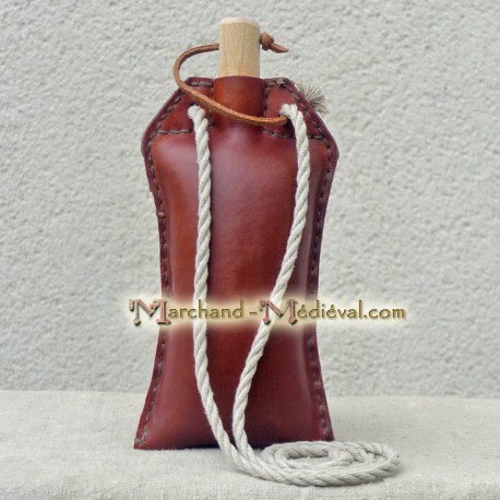 Leather flask