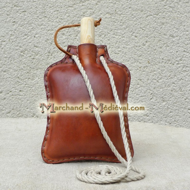 How to make a Medieval leather water bottle, Medieval water…