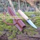 Cuchillo medieval - Roble rojo 