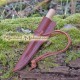 Cuchillo medieval - Roble rojo 